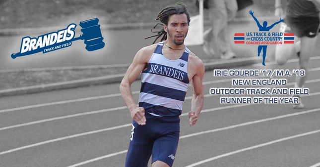 Irie Gourde '16/MA 17, the 2018 USTFCCCA New England Division III Outdoor Runner of the Year