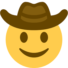 Smiley wearing Cowboy Hat emoji