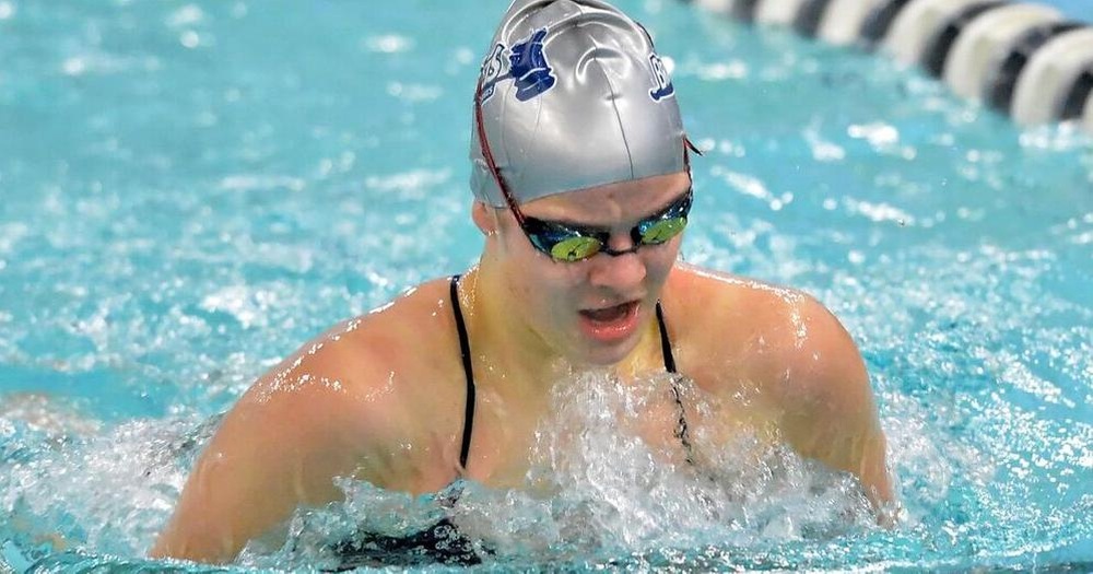 Emily McGovern '21 swims breaststroke