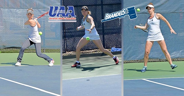 Women's tennis places three on All-UAA second team