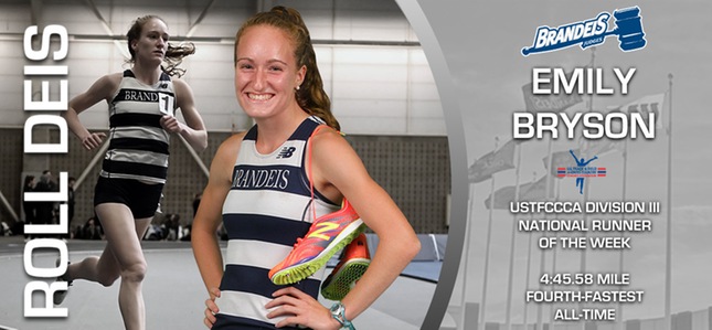 Emily Bryson - USTFCCCA Division III National Runner of the Week - Fourth Fastest Mile in Division III History